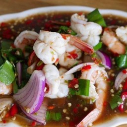 ยำกุ้งสุก