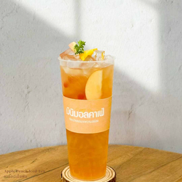 ชาแอปเปิ้ลพีช   Apple Peach Iced Tea
