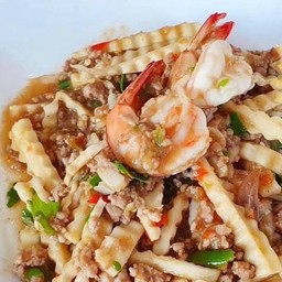 ยอดมะพร้าวผัดกะปิ (กับ)