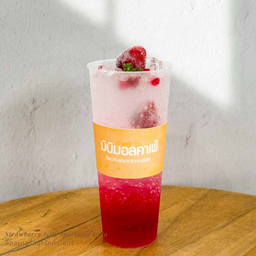 สตอเบอรี่โซดา  (Strawberry Sparking Soda)