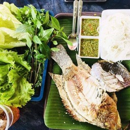 เมี่ยงปลานิลเผา(ตัวละ)