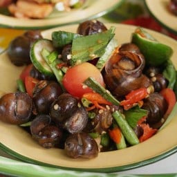 ตำหอยโข่งนา