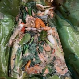 หมกกุ้งฝอย (ใช้เวลา 15-20นาที)