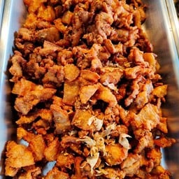 หมูสามชั้นทอดน้ำปลา 1 ขีด (100 กรัม)