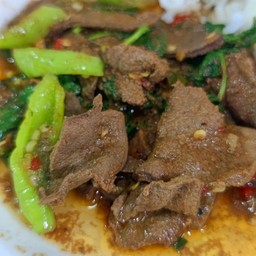 กะเพราตับหมู