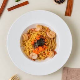 สปาเก็ตตี้โชยุไข่กุ้ง