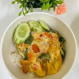 กระเพรา ไข่เจียวทรงเครื่อง เสรีไทย43 กับข้าว By NamTan