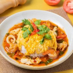 ข้าวไข่ข้นต้มยำทะเล