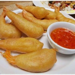 กุ้งชุปแป้งทอด