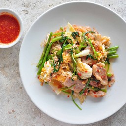 สุกี้แห้งหมู