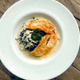 Black Miso Carbonara chicken