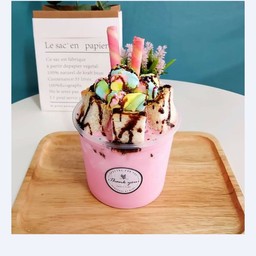 ปังเย็น นมชมพู