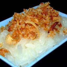 ข้าวมูนหน้าปลาแห้ง สูตร โบราณ