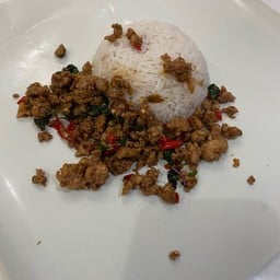 ข้าวกะเพรา 25 บาท (ฝั่งขาออก มวล. ก่อนถึงร้านบรรเจิด)