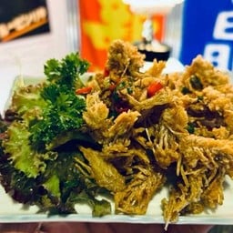 คางกุ้งโอคักทอดผัดพริกเกลือ