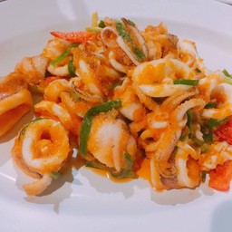 หมึกผัดไข่เค็ม