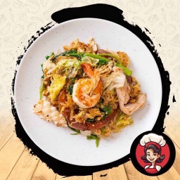 สุกี้แห้งทะเลรวม,ไก่,หมู(ระบุเนื้อสัตว์ได้คะตรงหมายเหตุ)