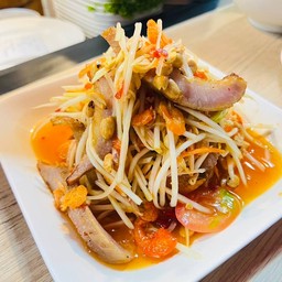 ตำคอหมูย่าง