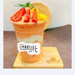 สตอเบอรี่+ส้ม โยเกิร์ต สมูทตี้