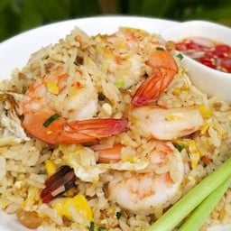 แมงกะพรุนน้ำมันงาไข่ปลาหมึกทอดสาหร่ายพวงองุ่นน้ำจิ้มรสแซ่บ