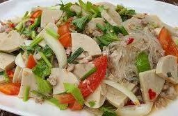 ยำวุ้นเส้นหมูยอ หมูสับนิดหน่อย..เปลี่ยนเส้นเป็นมาม่าได้นะคะ