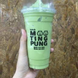 นมหมีปั่น ชาเขียว