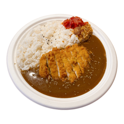 ข้าวแกงกะหรี่ไก่ทอด