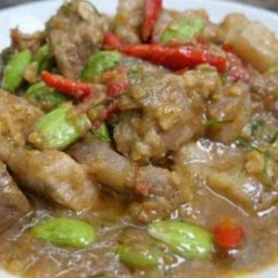 สามชั้นสะตอกะปิเป็นกับ