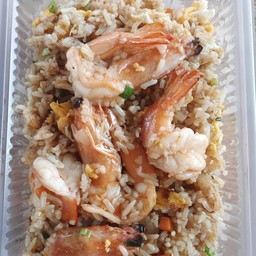 ข้าวผัดใส่ไข่ กุ้ง