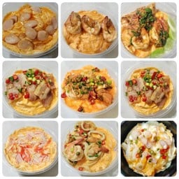 ข้าวราดกุ้งคั่วพริกเกลือ