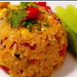 ข้าวผัดอเมริกัน มังสวิรัติ American fried rice