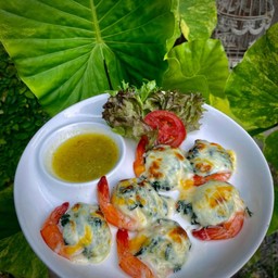 กุ้งอบชีส