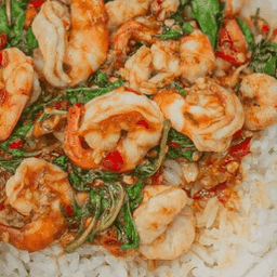 กะเพราพรีเมี่ยม&คอหมูย่าง เชฟเจี๊ยบ