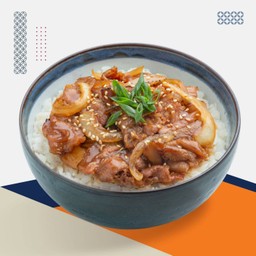 ข้าวหน้าหมูและเบคอนย่าง