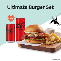 [อร่อยซ่ากับโค้ก] Ultimate Double Cheese Burger Set