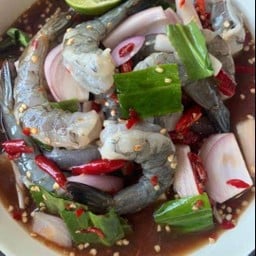 Set Spicy Shrimp Salad+Seaweed