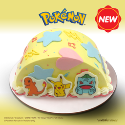 เค้กแฮปปี้โปเกมอน บัทเทอร์วานิลลา 1 ปอนด์