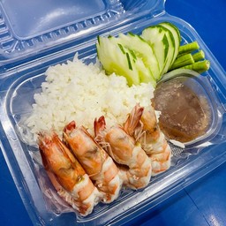 ข้าวผัดน้ำพริกกุ้งสุก