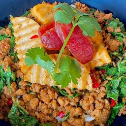 Pork Extra Chilli  Basil  Rice ข้าวกะเพราหมูสับเอ็กซ์ตร้า