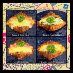 ครัวซองต์และชีส Croissants and Cheese