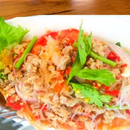 ยำวุ้นเส้นหมูสับ
