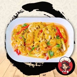 ทะเลผัดผงกะหรี่(เป็นกับข้าว)