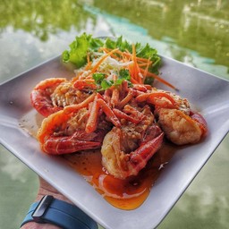 กุ้งแม่น้ำทอดเกลือ