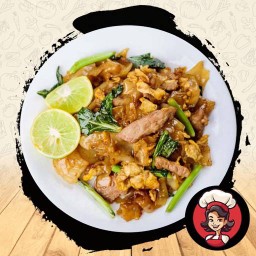 ผัดซีอิ๊วเส้นใหญ่ หมู,ไก่