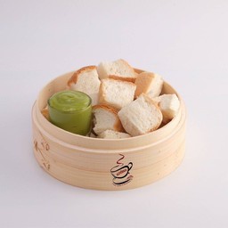 ขนมปังอบไอน้ำ สังขยาใบเตย