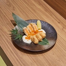 แซลมอนชุปเกล็ดขนมปังทอด