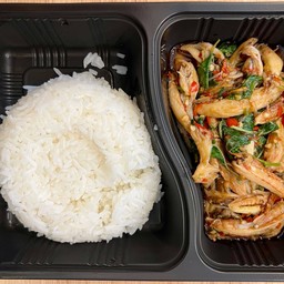 ความสุขหมูกระทะ นวมินทร์ อาหารอีสานตามสั่ง