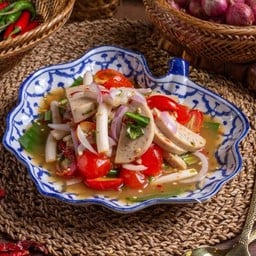 ยำหมูยอไข่แดงเค็ม