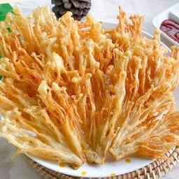 เห็ดเข็มทองทอด