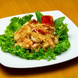 กุ้งทอดกระเทียม